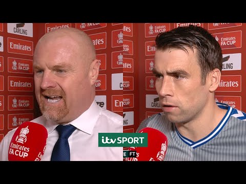 Seamus Coleman &amp; Sean Dyche's FURIOUS Reaction to Dominic Calvert-Lewin's Red Card | FA Cup