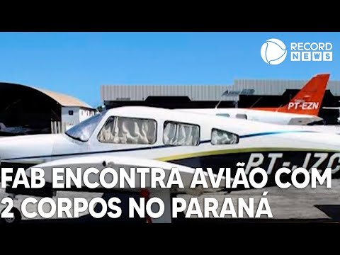 Aeronave desaparecida no Paran&aacute; &eacute; encontrada com 2 corpos; 1 pessoa est&aacute; desaparecida