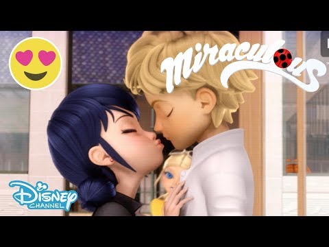 Miraculous Ladybug | Ladybug and Cat Noir Near Kisses Compilation ? | Disney Channel UK