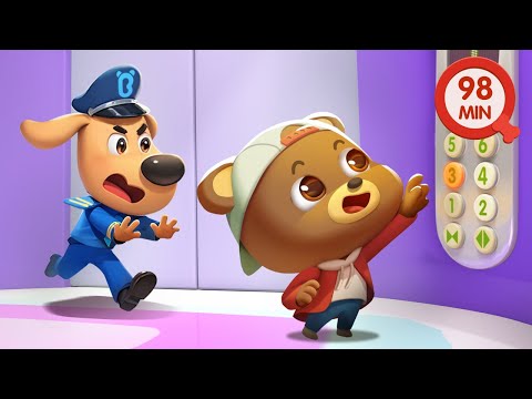 When Stuck in the Elevator | Safety Tips | Police Rescue | Cartoons for Kids | Sheriff Labrador