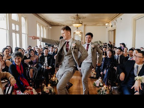 EPIC GROOM ENTRANCE || Bon &amp; Dan's Wedding Ceremony Entrance