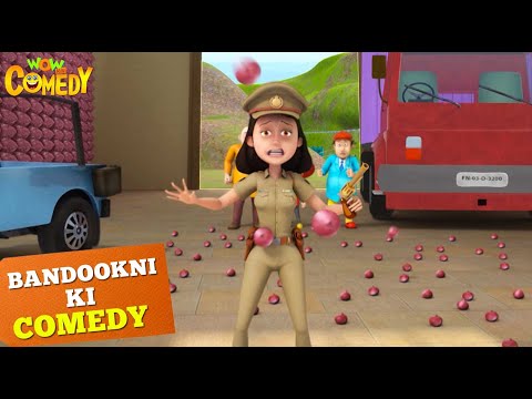 Bandookni ने पकड़ा Onion Chor! | Cartoons for Kids | Bandookni Ki Comedy | Wow Kidz Comedy | 