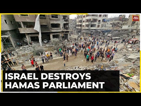 Israel Palestine Conflict: Israeli Army Blows Up Hamas Parliament Building In Gaza | Israel Vs Hamas