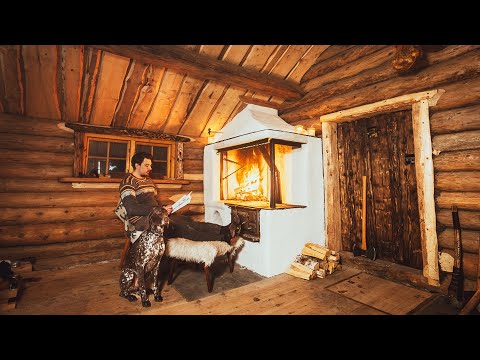 1 Year Log Cabin Fireplace - Full Build