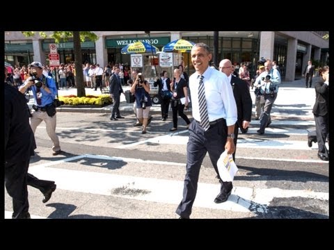 President Obama Walks The Streets Of Washington