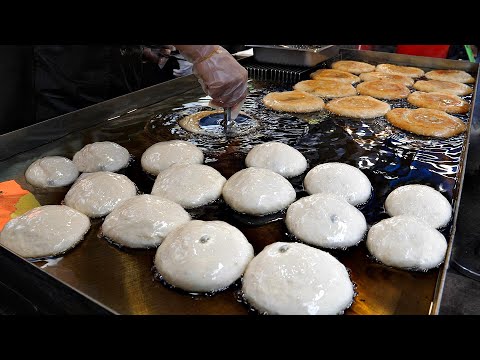 Crazy speed! Korean-style pancake masters with quick hand movements - BEST 11 / Korean street food