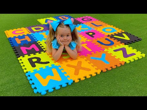 Anabella and Bogdan are learning the Alphabet ABC Song. Useful Nursery Rhyme &amp; Kids Songs.