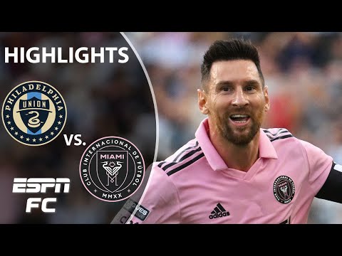 Lionel Messi HIGHLIGHTS as Inter Miami advance past Philadelphia Union | Leagues Cup | ESPN FC