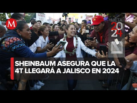 Claudia Sheinbaum se re&uacute;ne con simpatizantes en Jalisco