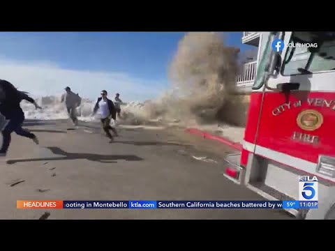 Dangerous surf pummeling Southern California beaches