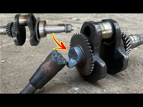 Challenge Accepted // A Mechanic Repaired Broken Generator Engine Crank-Shaft From Minded