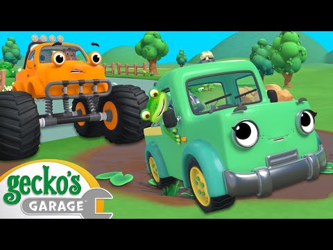 Muddy Max's Off Road Race! | Gecko's Garage | Trucks For Children | Cartoons For Kids