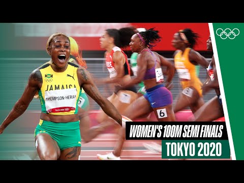 Women&rsquo;s 100m Semi Finals from Tokyo 2020! 🏃&zwj;♀️