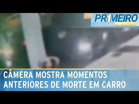 C&acirc;mera registra grupo de jovens passando mal fora de carro de luxo | Primeiro Impacto (03/01/24)