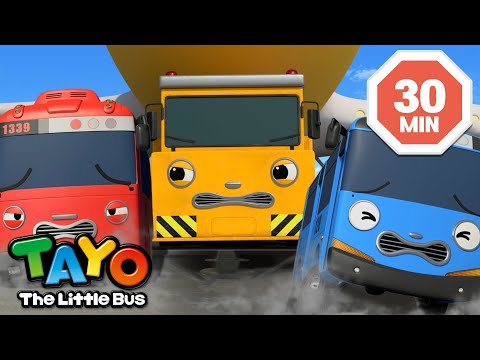 The little buses met a strong train | Tayo S6 English Episodes | Tayo the Little Bus