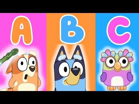 BLUEY ‼️ A to Z - ABC Learning Fun with Bluey and Bingo! Bluey Learning Video