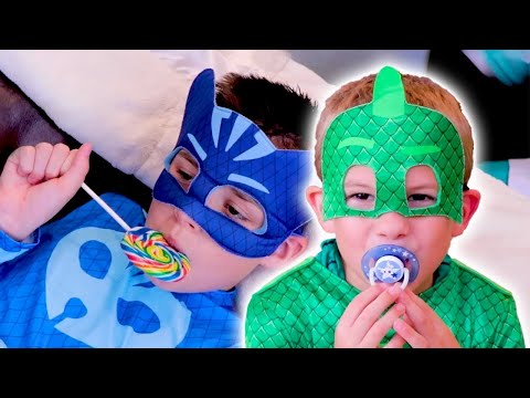 PJ Masks in Real Life 🍼 Babysitter for the PJ Masks? 🍼 PJ Masks Official