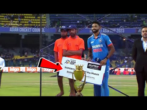 Mohammed Siraj donated Asia Cup Prize Money to The Grounds Man on Final