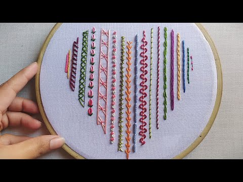 Hand embroidery for beginners || Basic Embroidery stitches for beginners || Let's Explore