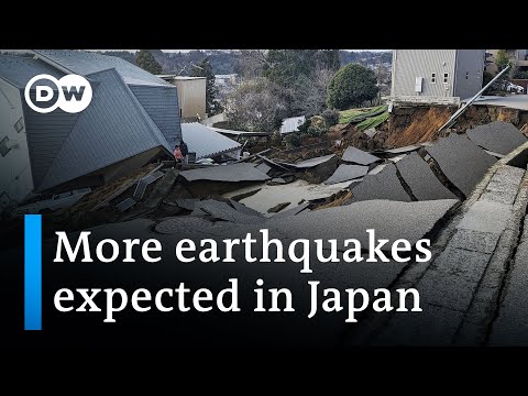 Japan braces for more tremors after powerful earthquake | DW News