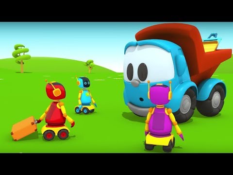 Leo the Truck &amp; the trailer. Cartoon for kids. Cars for kids.