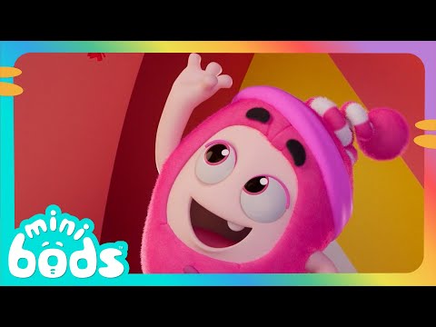 Who else could win? | Minibods Baby Oddbods | Funny Educational Cartoons For Kids