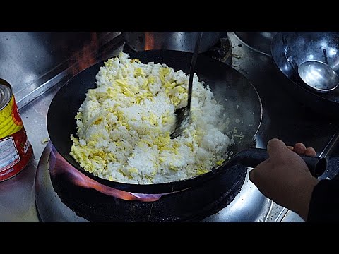 Korean Egg Fried Rice / Wok Skills in Korea