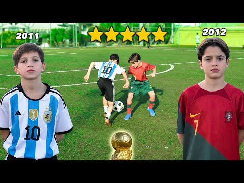 Mini MESSI vs Mini RONALDO - Chi &egrave; pi&ugrave; FORTE? *PALLONE D'ORO DEI BAMBINI*