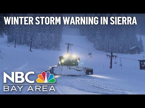 Authorities warn public of driving conditions ahead of winter storm in Sierra