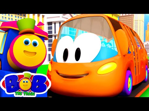 Wheels On The Bus | School Bus Song | Nursery Rhymes &amp; Kids Songs by Bob The Train