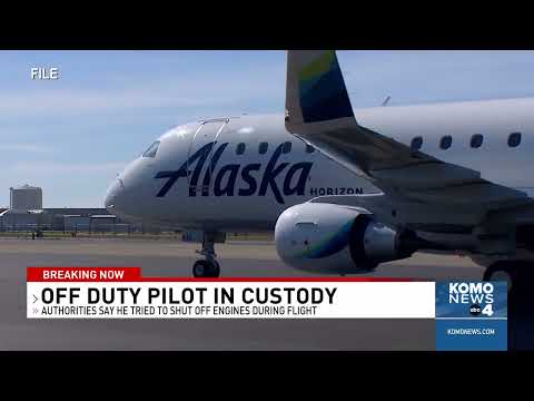 Off-duty Alaska pilot 'tried to shut the engines down' on flight from Everett