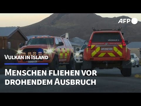 Drohender Vulkanausbruch: Einwohner von Grindavik bringen Hab und Gut in Sicherheit | AFP