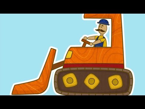 Car Toons: a Bulldozer. A Car Cartoon &amp; Car Games