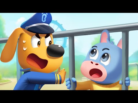 Help, I'm Stuck! | Safety Tips | Cartoons for Kids | Police Cartoon | Sheriff Labrador