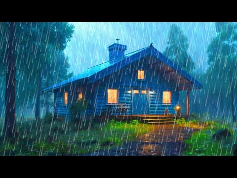 Relaxing Rain For Sleep - Heavy Rain and Thunder Sound at Night - Relax Sleep Sounds