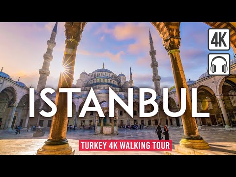 Istanbul, TURKEY 4K Walking Tour - Captions &amp; Immersive Sound [4K Ultra HD/60fps]