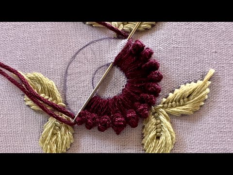 Very easy and very beautiful flower design|latest hand embroidery design|kadhai design