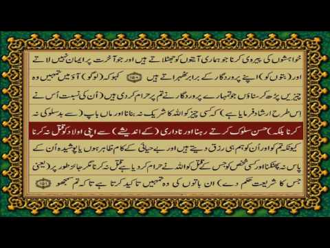 QURAN PARA 8 JUST/ONLY URDU TRANSLATION WITH TEXT HD FATEH MUHAMMAD JALANDRI