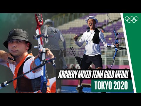 Netherlands 🆚 Korea 🏹 Archery Mixed Team Gold Medal Competition