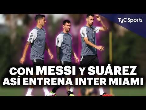 EL ENTRENAMIENTO DE LIONEL MESSI EN INTER MIAMI 🔴 CON LUIS SU&Aacute;REZ, BUSQUETS, JORDI ALBA Y M&Aacute;S ⚽