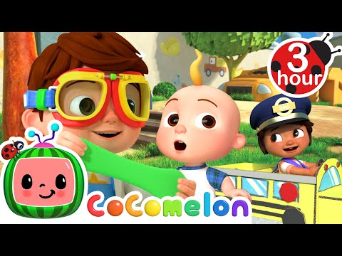 Science Slime Wheels on the Bus! | 3 HOURS CoComelon Kids Songs &amp;amp; Nursery Rhymes