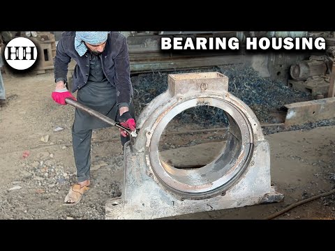 Machining Process of Giant bearing carrier of Industrial Machine with 100yrs Old Technology