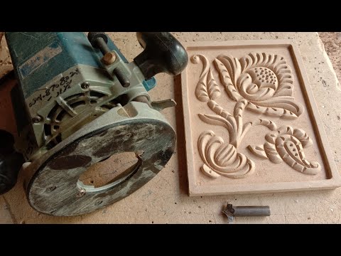 Challenging wood carving router machine work