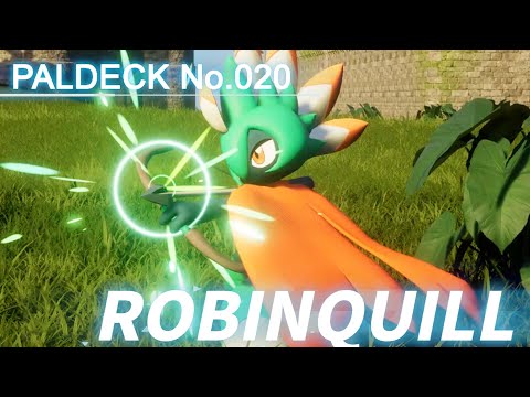 Paldeck_SP | No.020 ROBINQUILL - Palworld | Gameplay | Pocketpair