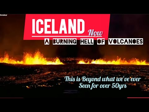 Iceland volcano collapsing sand walls, flowing into homes and burning house's