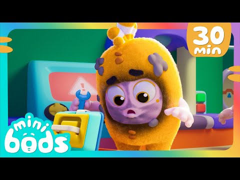 Messy Times 😕 | Minibods | Mini Oddbods | Baby Oddbods | Funny Cartoons For Kids