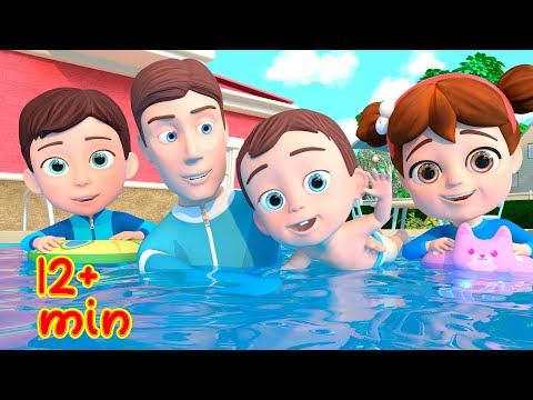 Baby Is Learning To Swim | Swimming Pool Song | Sing Along more Kids Songs &amp; Nursery Rhymes