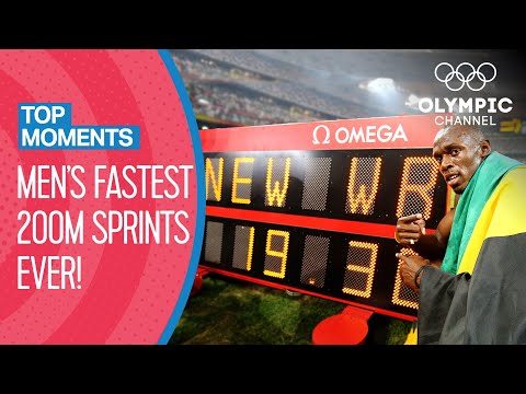 Top 10 Fastest Men's 200m Sprint in Olympic history! | Top Moments