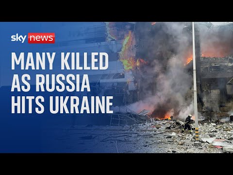 Many killed as Russia hits Ukrainian cities with huge aerial barrage