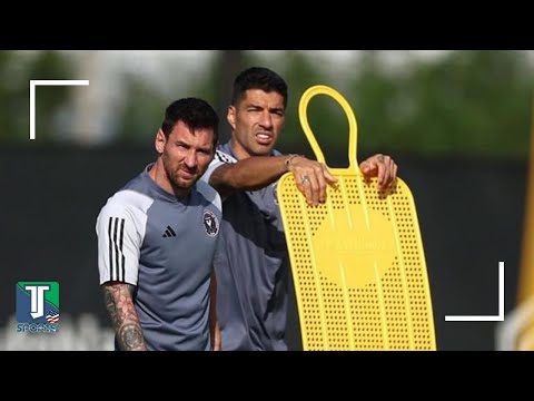 WATCH: Lionel Messi HAPPINESS as he TRAINS with Luis Suarez at Inter Miami